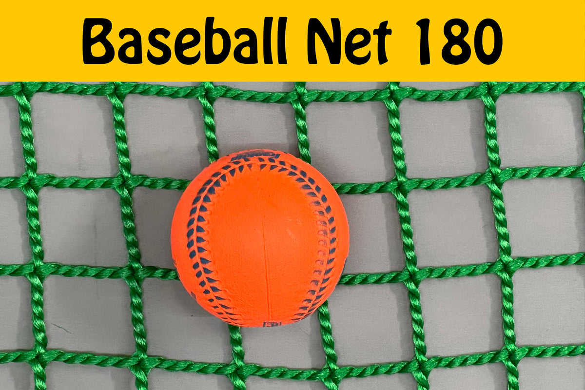 180-Ply Heavy-Duty Ball-Stop Net – 37.5 mm Mesh | Black