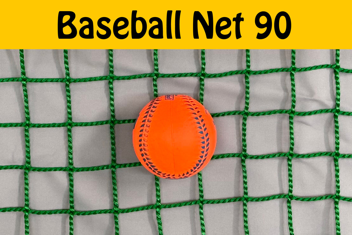 90-Ply Heavy-Duty Ball-Stop Net – 37.5 mm Mesh | Black